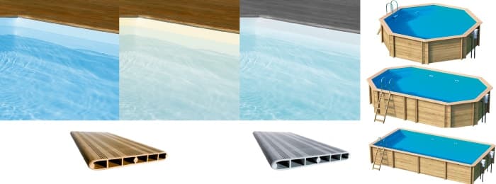 Piscinas Odyssea de Procopi, personalice su piscina de madera con un toque de color Piscinas Odyssea de Procopi