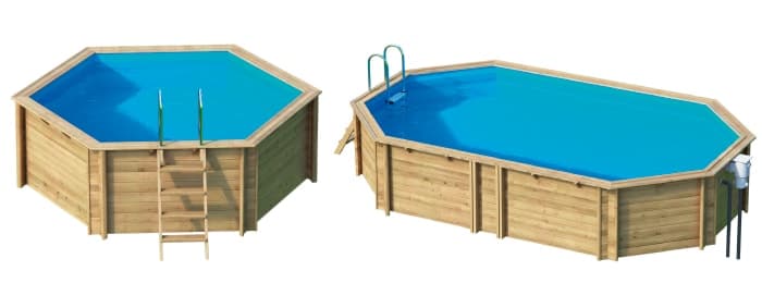 Piscinas Tropic de Procopi la gama de acceso a su instalación de baño de madera  Piscinas Tropic de Procopi