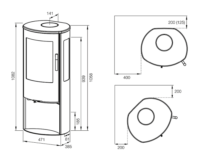 Estufa de Leña Lotus Mira
