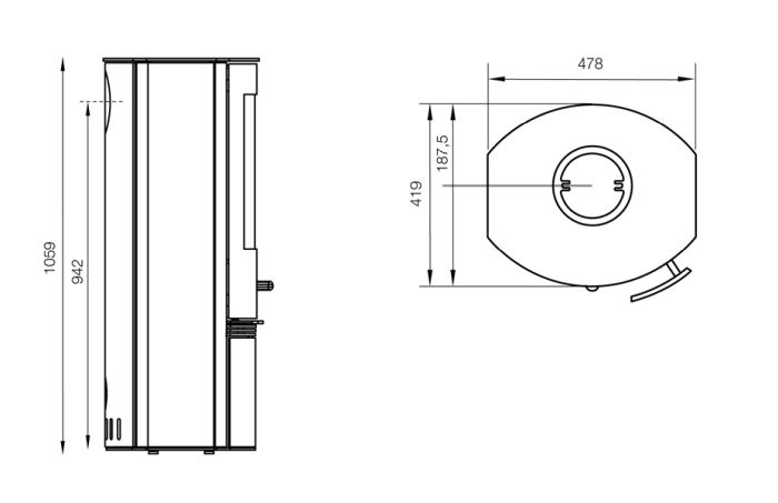Estufa de Leña Lotus TT20
