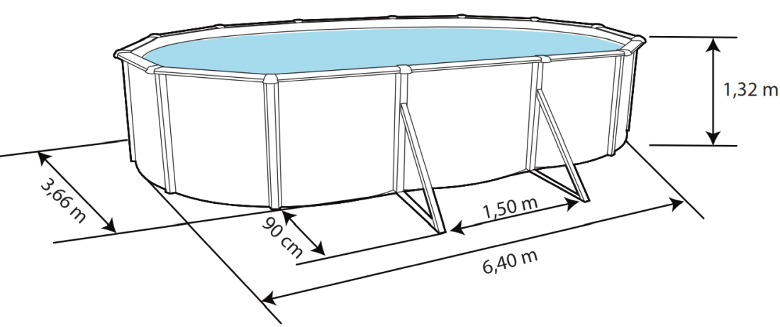 Piscina Toi A Medida 640x366x132 TN602