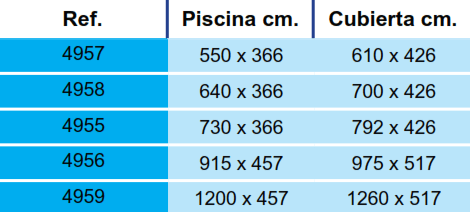 Cubierta Invierno Piscina Toi Ovalada